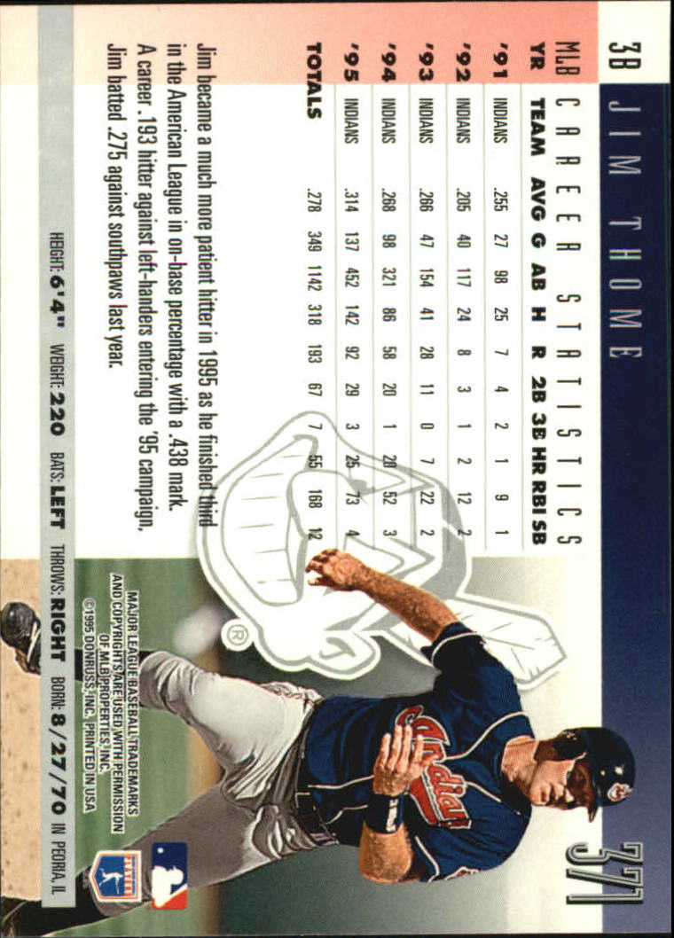 1996 Donruss Baseball Card Pick 302-549 - Picture 135 of 481