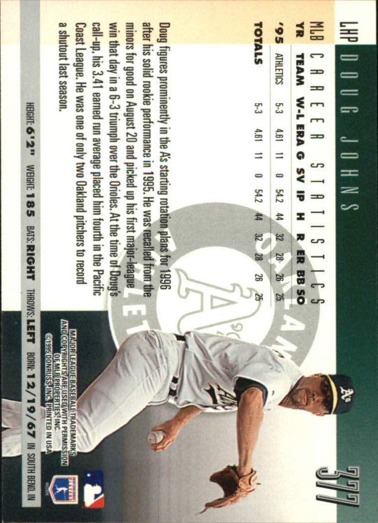 1996 Donruss Baseball Card Pick 302-549 - Picture 147 of 481