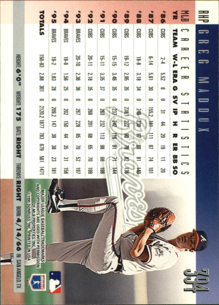 1996 Donruss Baseball Card Pick 302-549 - Picture 181 of 481
