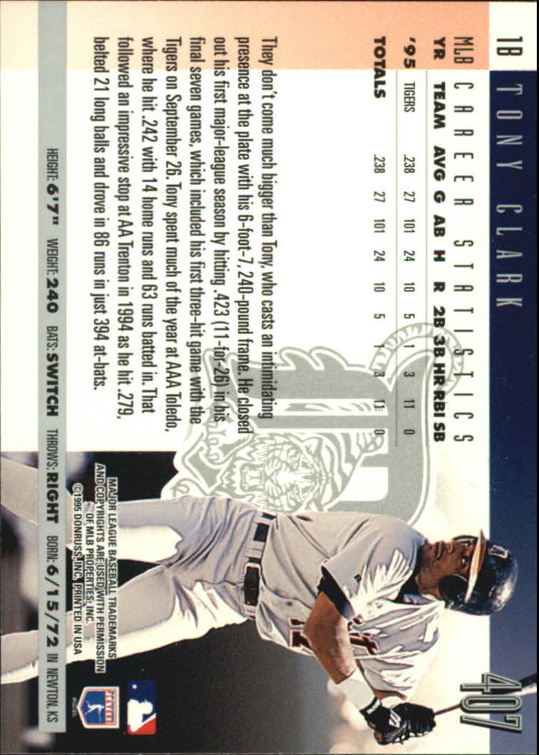 1996 Donruss Baseball Card Pick 302-549 - Picture 207 of 481