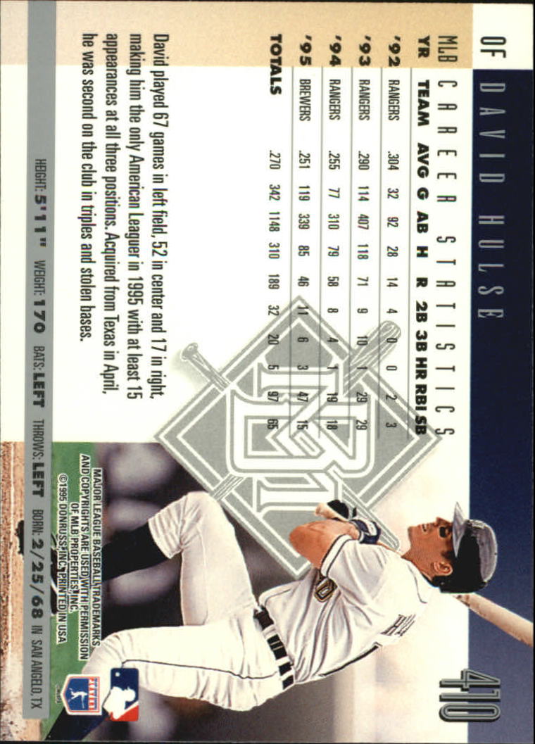 1996 Donruss Baseball Card Pick 302-549 - Picture 213 of 481