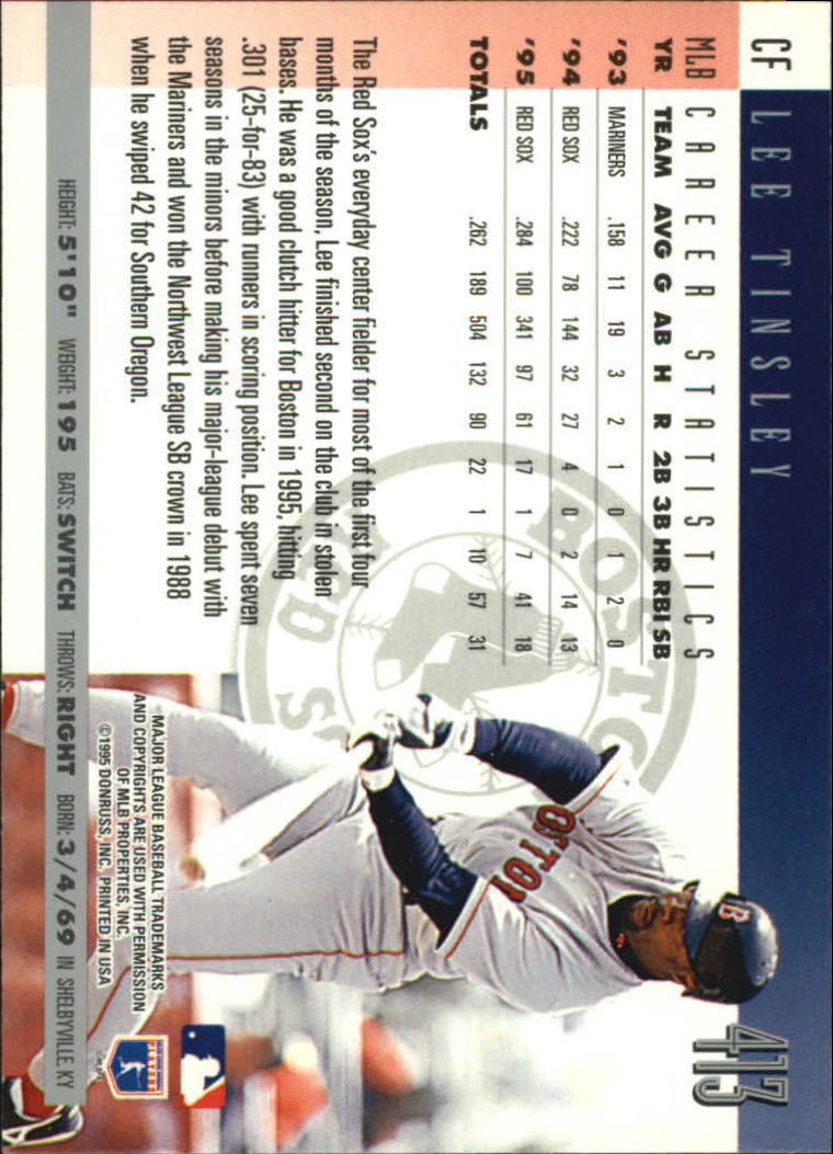 1996 Donruss Baseball Card Pick 302-549 - Picture 219 of 481