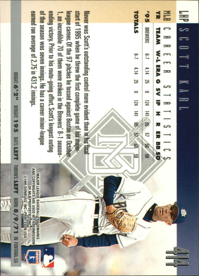 1996 Donruss Baseball Card Pick 302-549 - Picture 221 of 481