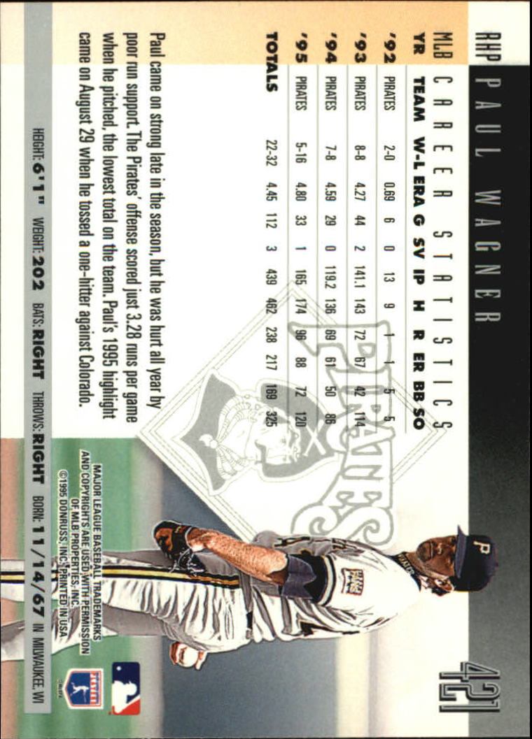 1996 Donruss Baseball Card Pick 302-549 - Picture 235 of 481