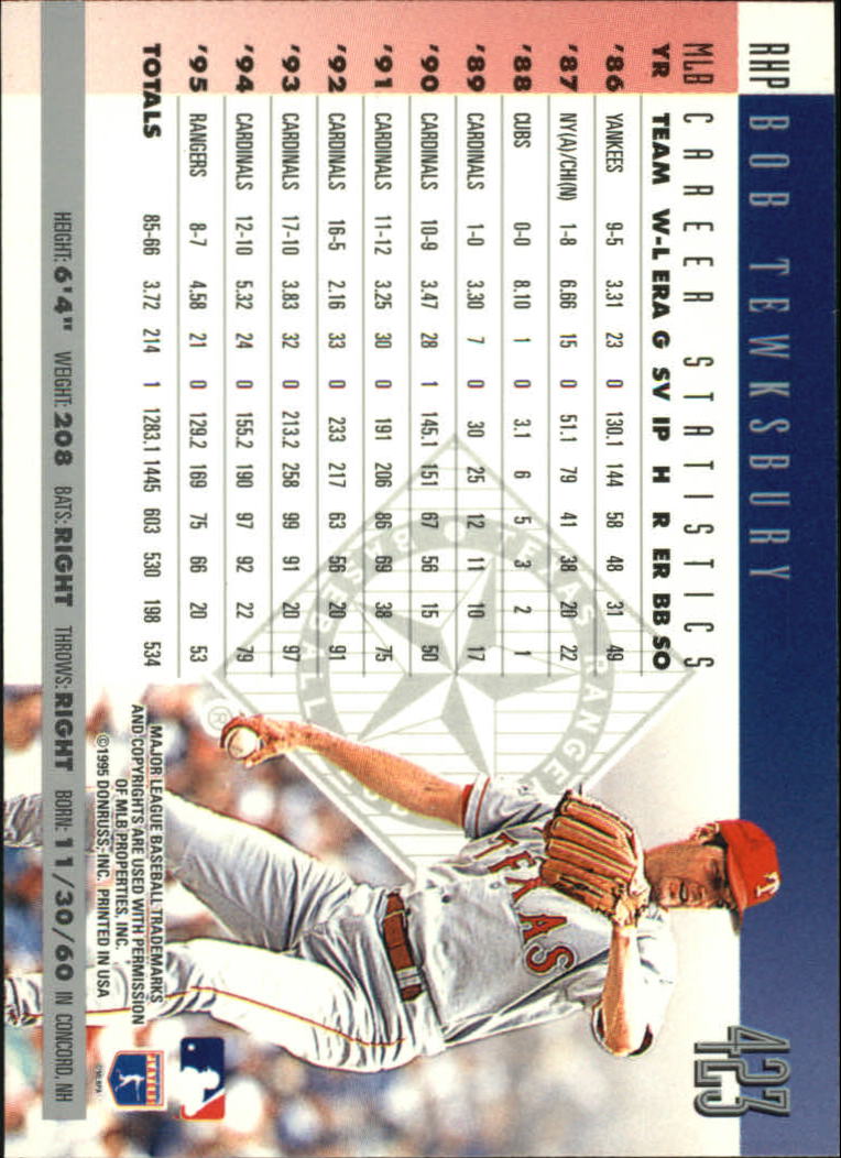 1996 Donruss Baseball Card Pick 302-549 - Picture 237 of 481