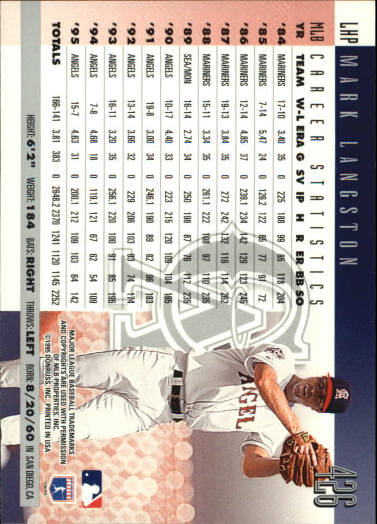 1996 Donruss Baseball Card Pick 302-549 - Picture 243 of 481