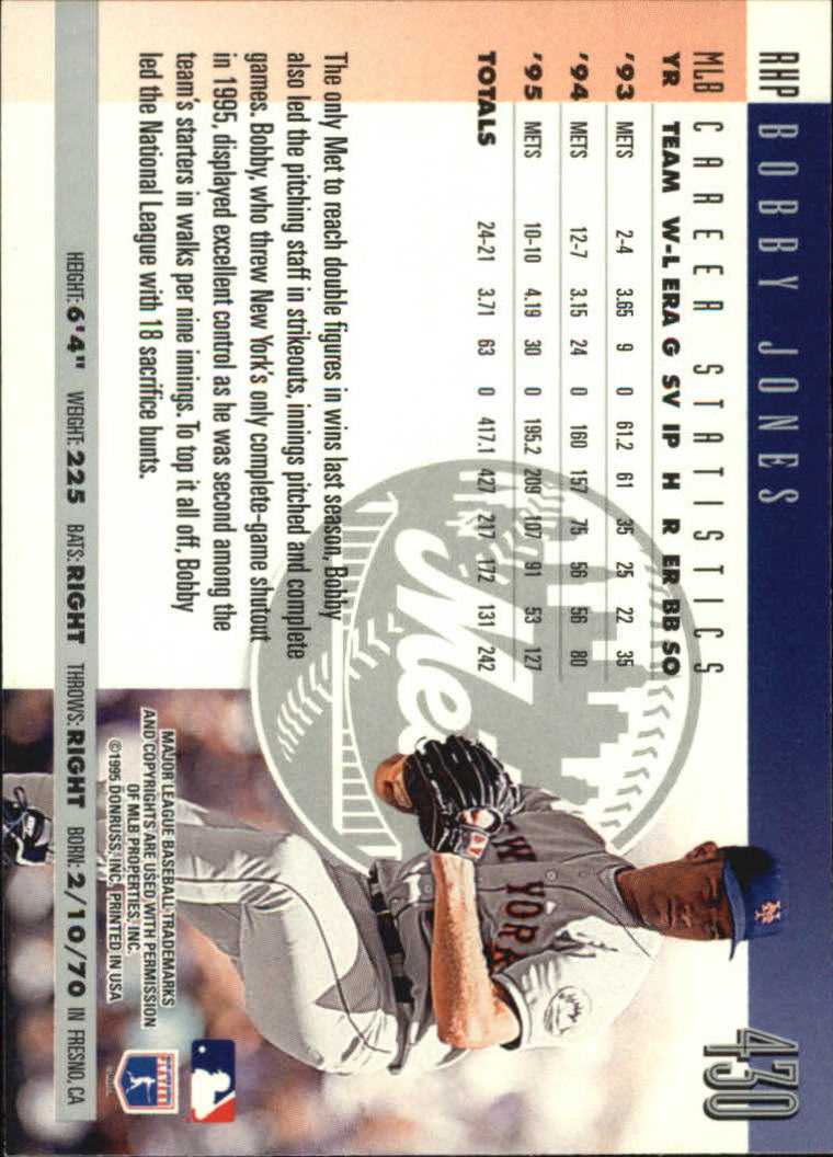 1996 Donruss Baseball Card Pick 302-549 - Picture 251 of 481