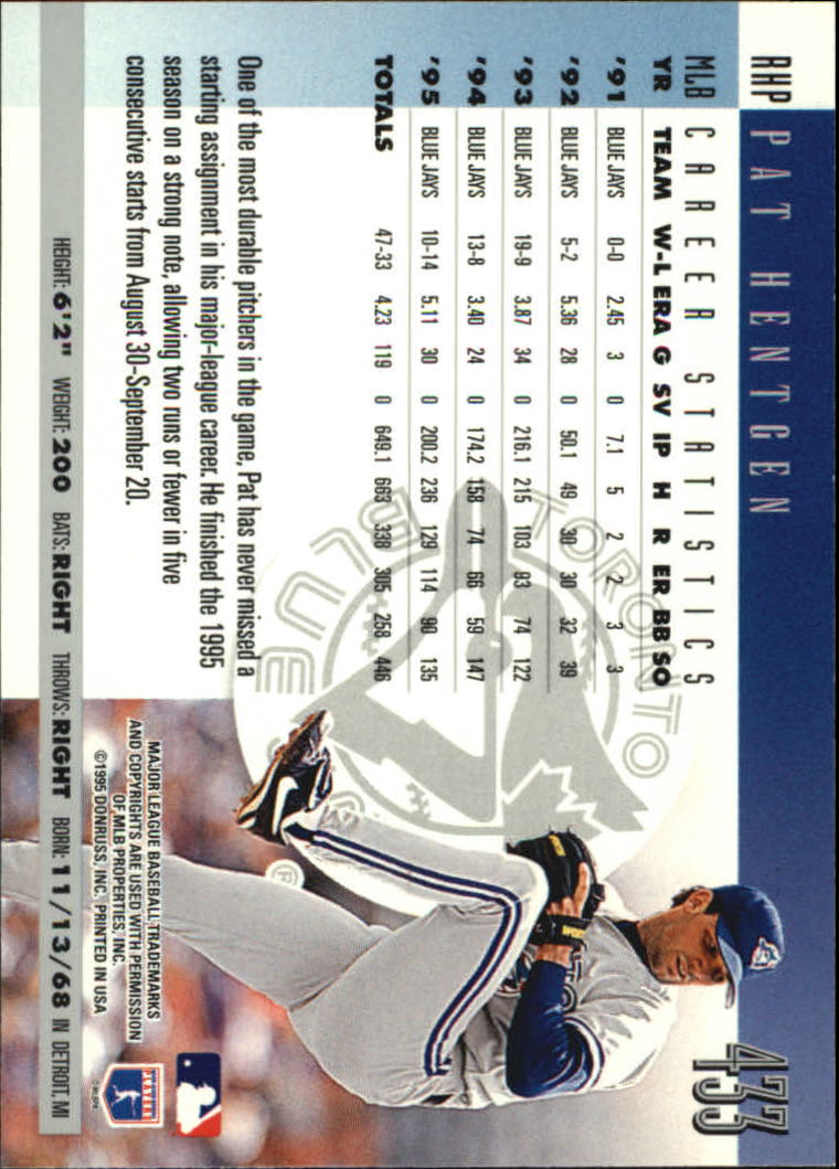 1996 Donruss Baseball Card Pick 302-549 - Picture 257 of 481