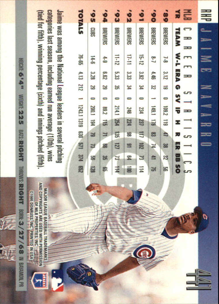 1996 Donruss Baseball Card Pick 302-549 - Picture 273 of 481