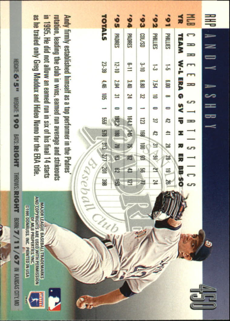 1996 Donruss Baseball Card Pick 302-549 - Picture 291 of 481