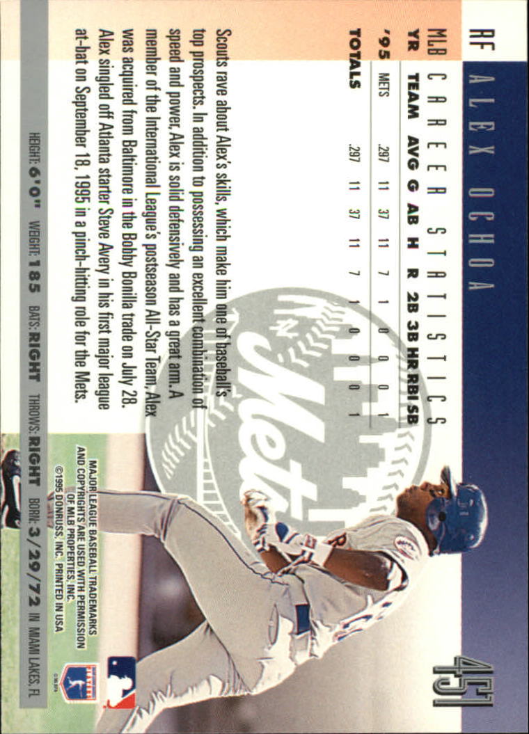 1996 Donruss Baseball Card Pick 302-549 - Picture 293 of 481