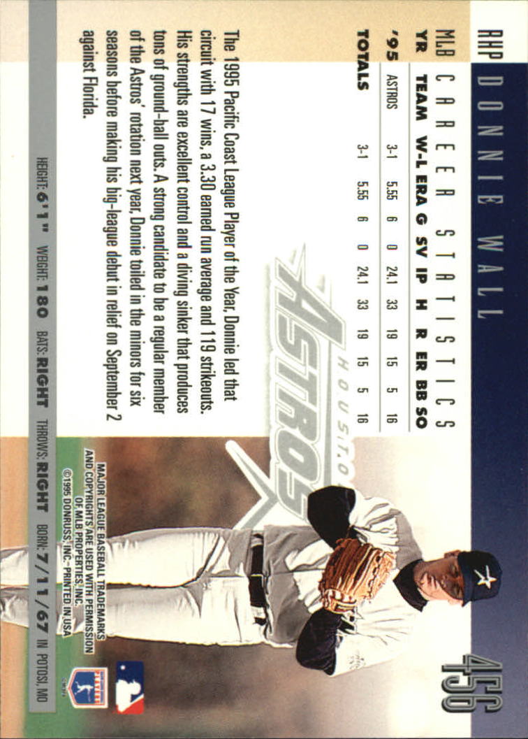 1996 Donruss Baseball Card Pick 302-549 - Picture 303 of 481