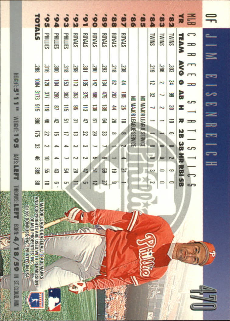 1996 Donruss Baseball Card Pick 302-549 - Picture 329 of 481