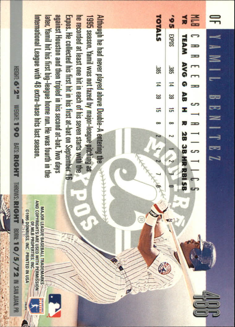 1996 Donruss Baseball Card Pick 302-549 - Picture 361 of 481