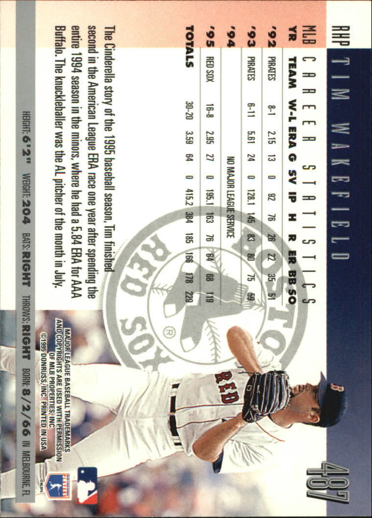 1996 Donruss Baseball Card Pick 302-549 - Picture 363 of 481