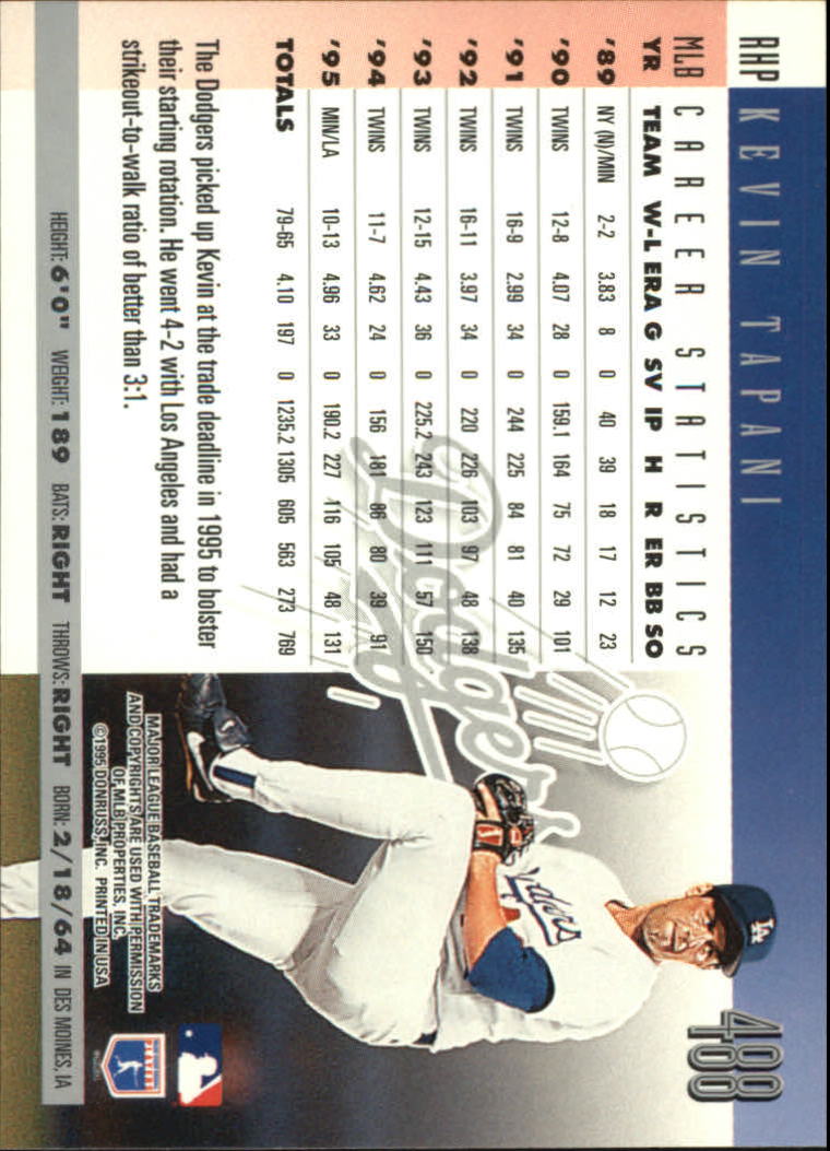 1996 Donruss Baseball Card Pick 302-549 - Picture 365 of 481