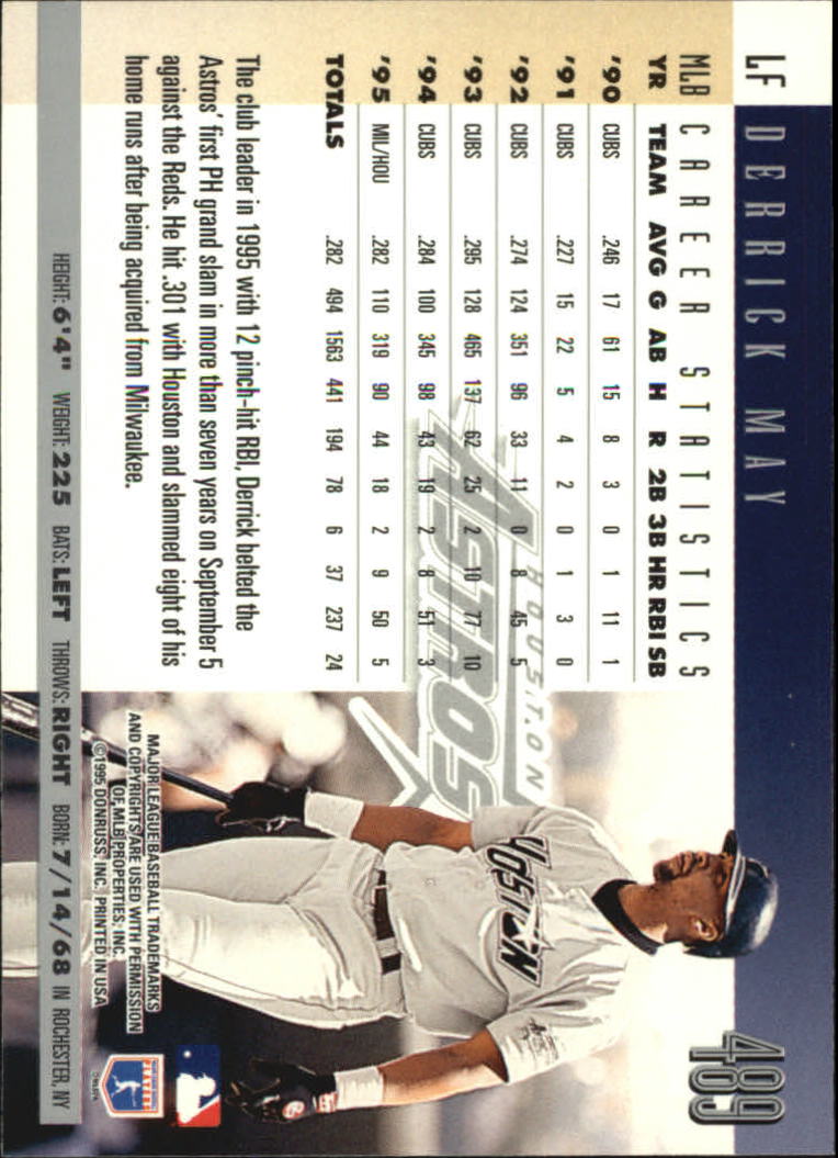 1996 Donruss Baseball Card Pick 302-549 - Picture 367 of 481