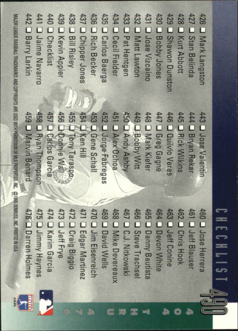 1996 Donruss Baseball Card Pick 302-549 - Picture 369 of 481