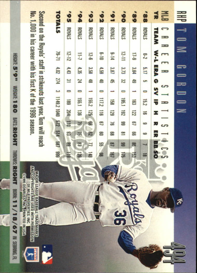 1996 Donruss Baseball Card Pick 302-549 - Picture 375 of 481