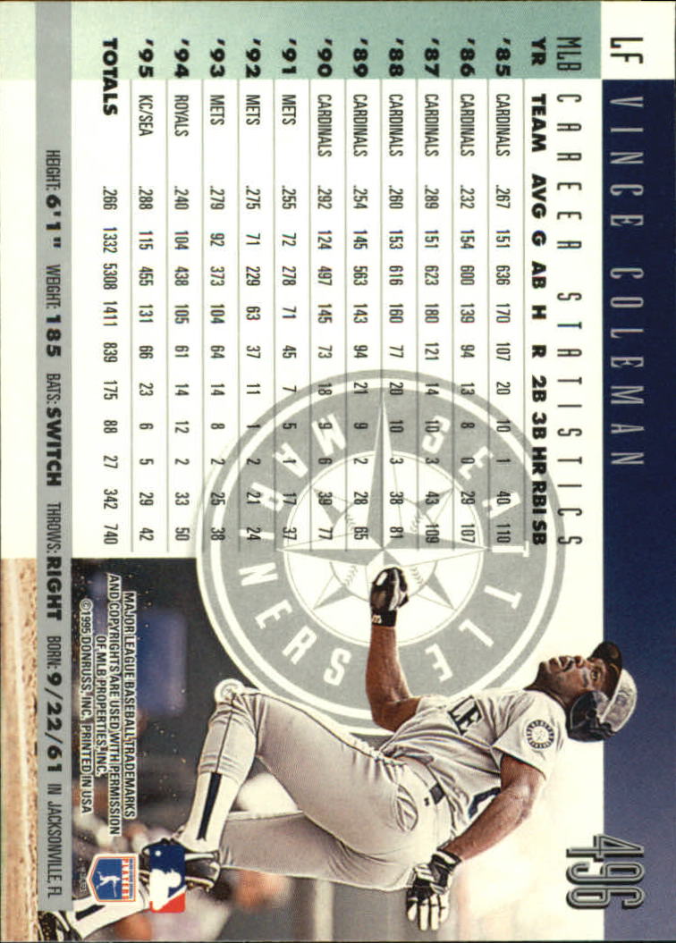 1996 Donruss Baseball Card Pick 302-549 - Picture 379 of 481