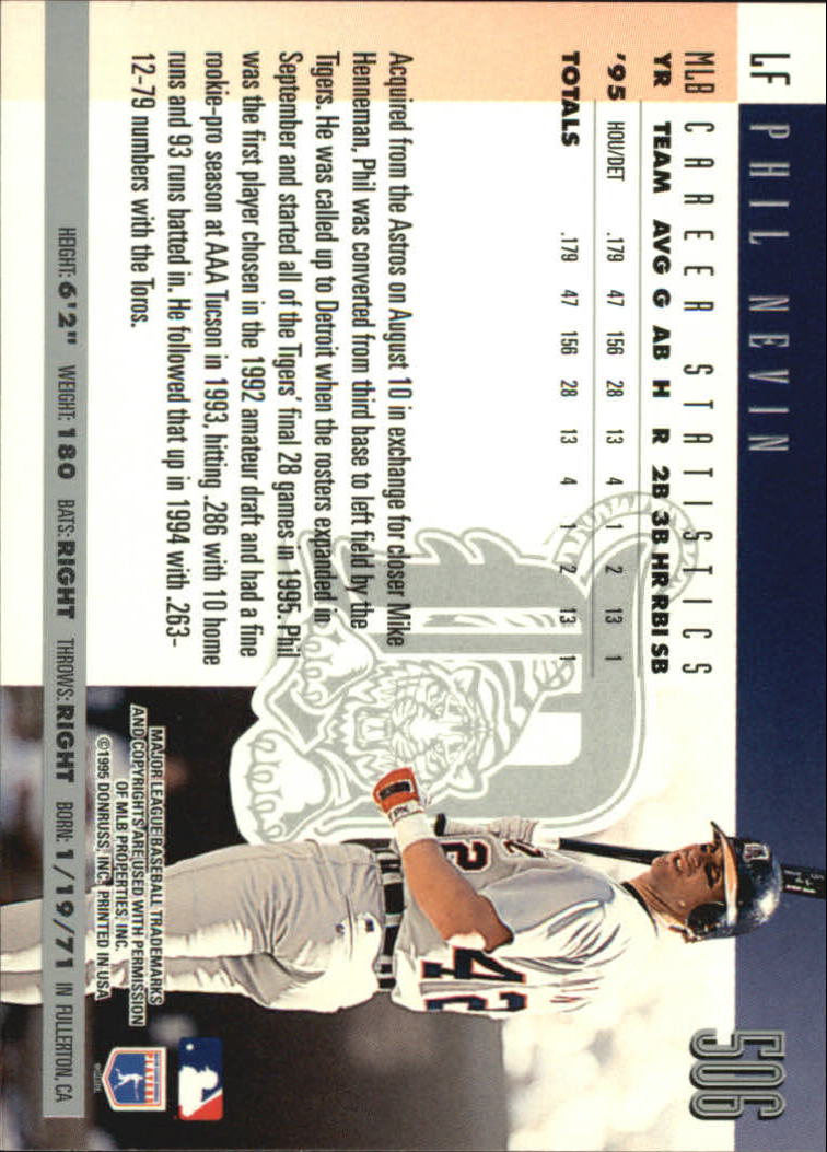 1996 Donruss Baseball Card Pick 302-549 - Picture 399 of 481