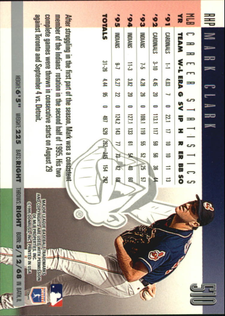 1996 Donruss Baseball Card Pick 302-549 - Picture 407 of 481