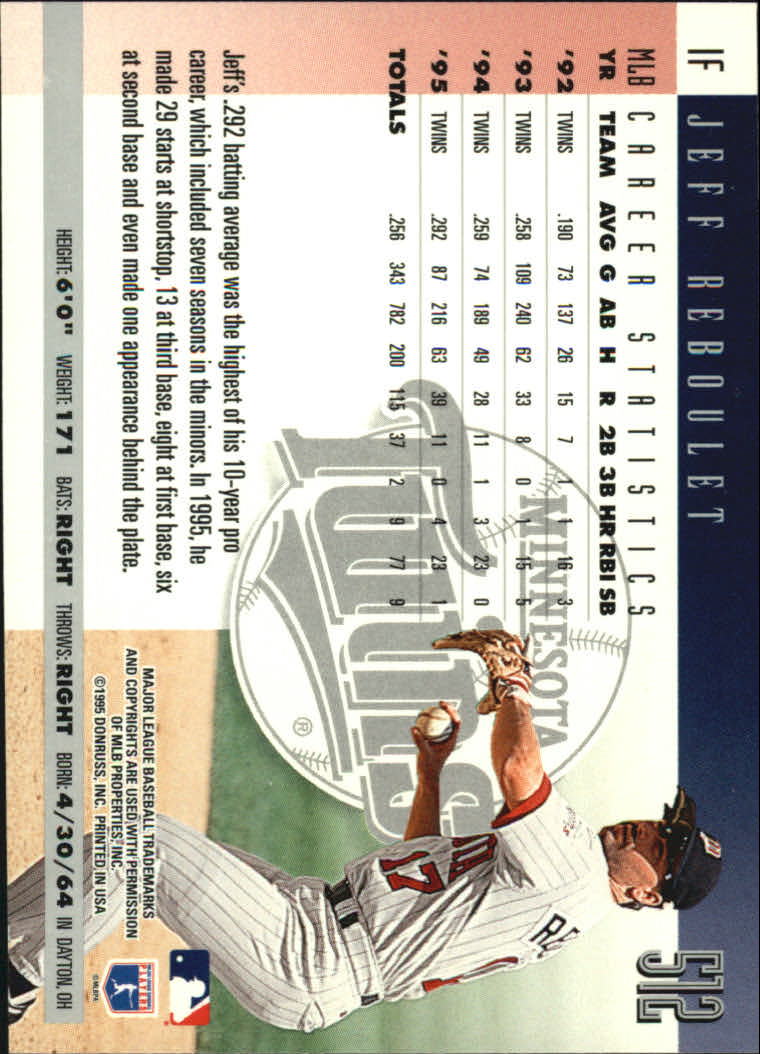 1996 Donruss Baseball Card Pick 302-549 - Picture 411 of 481