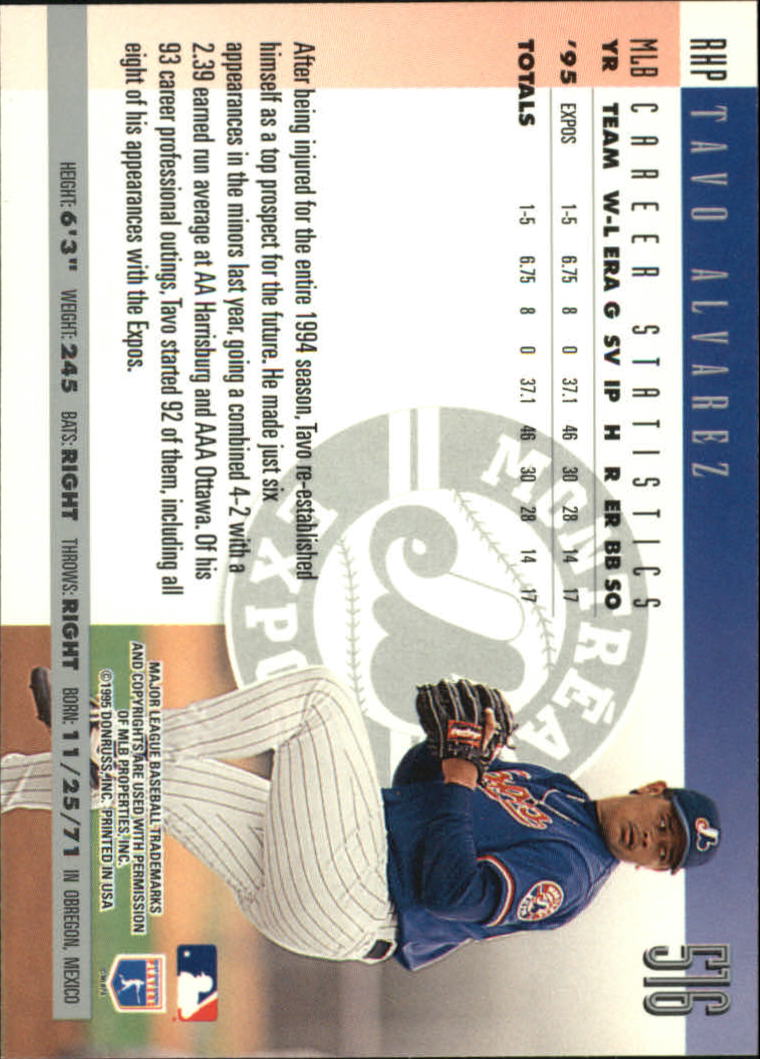 1996 Donruss Baseball Card Pick 302-549 - Picture 419 of 481