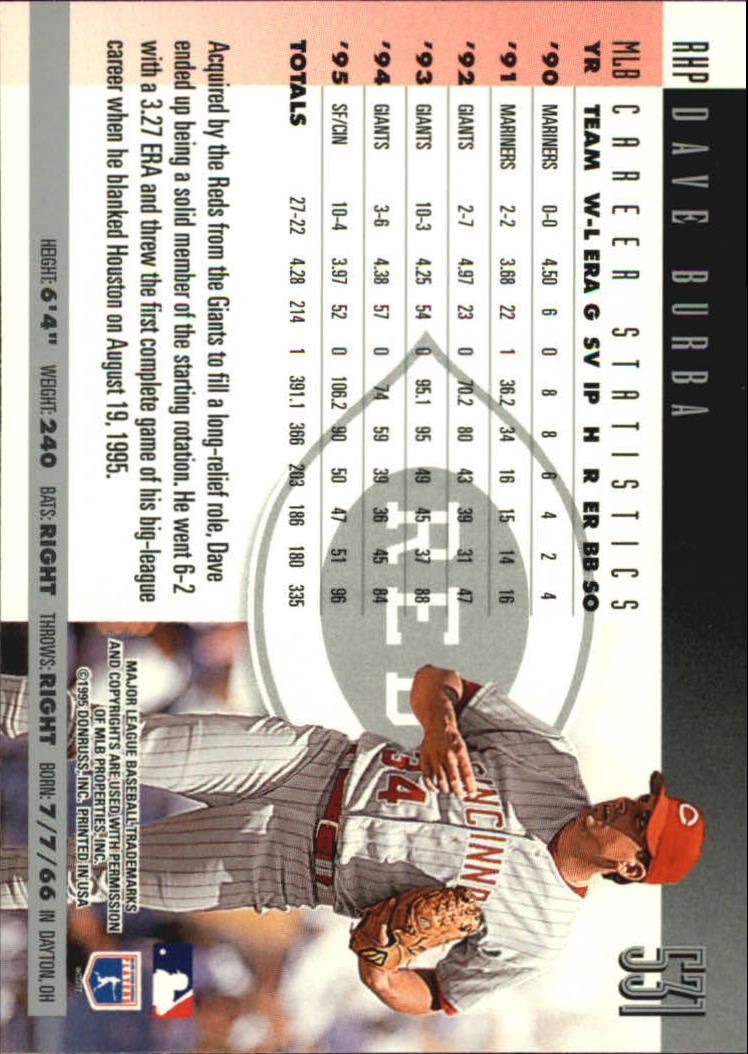 1996 Donruss Baseball Card Pick 302-549 - Picture 447 of 481
