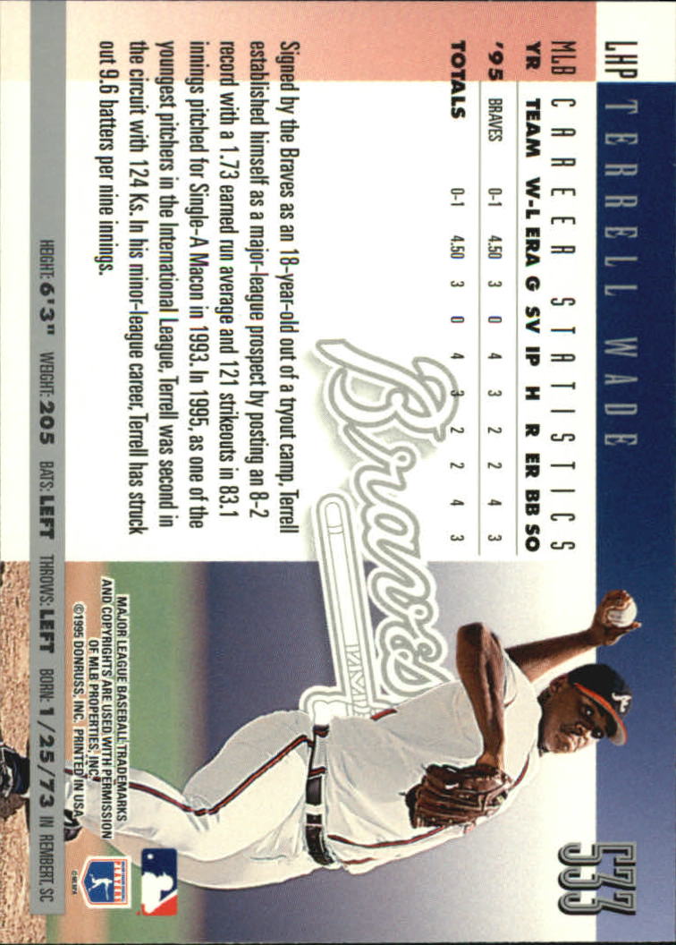 1996 Donruss Baseball Card Pick 302-549 - Picture 451 of 481
