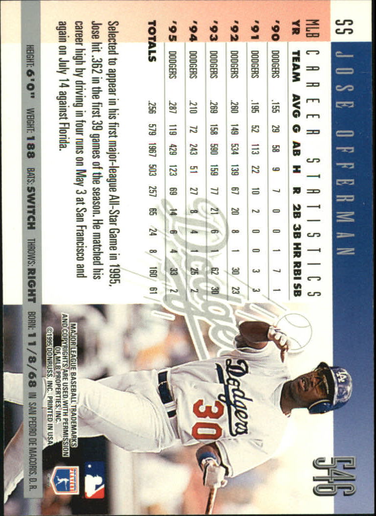 1996 Donruss Baseball Card Pick 302-549 - Picture 475 of 481
