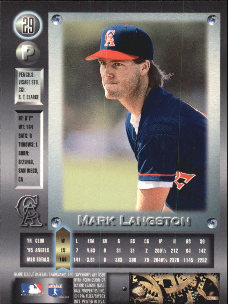 1996 Metal Universe Baseball "Platinum" Parallel Cards - Picture 9 of 95