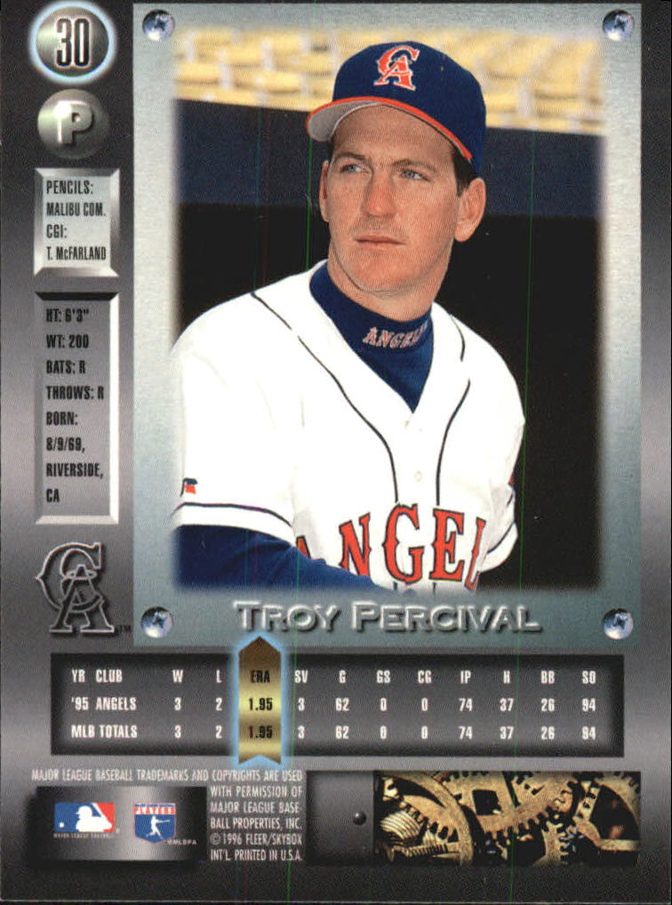 1996 Metal Universe Baseball "Platinum" Parallel Cards - Picture 11 of 95