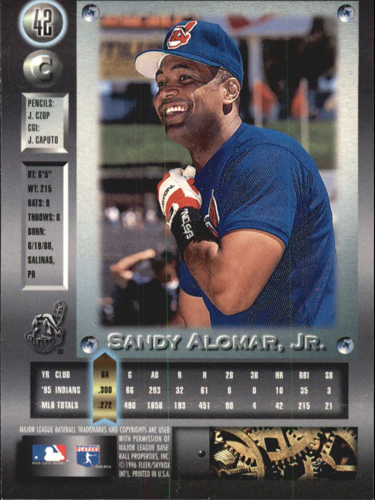 1996 Metal Universe Baseball "Platinum" Parallel Cards - Picture 19 of 95