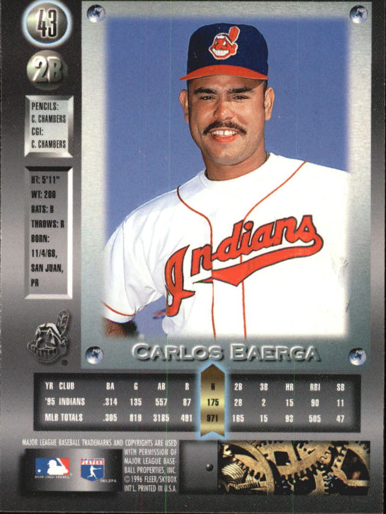 1996 Metal Universe Baseball "Platinum" Parallel Cards - Picture 21 of 95