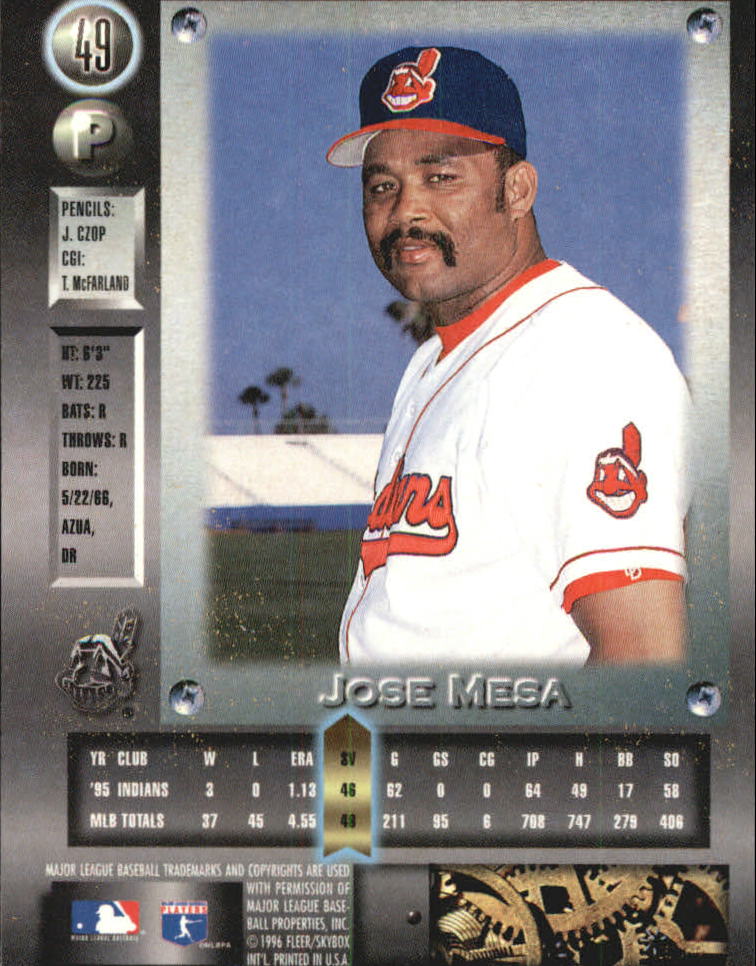 1996 Metal Universe Baseball "Platinum" Parallel Cards - Picture 27 of 95