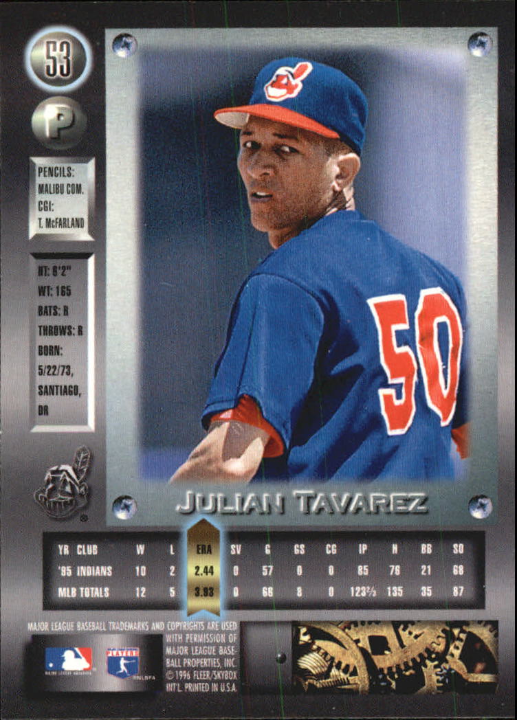 1996 Metal Universe Baseball "Platinum" Parallel Cards - Picture 33 of 95