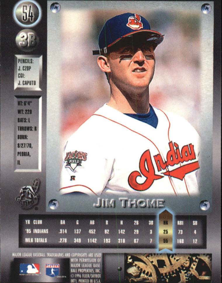 1996 Metal Universe Baseball "Platinum" Parallel Cards - Picture 35 of 95