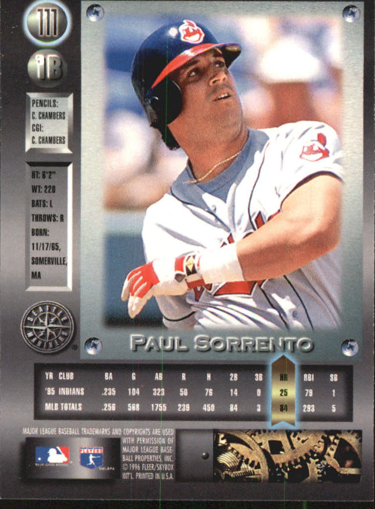 1996 Metal Universe Baseball "Platinum" Parallel Cards - Picture 47 of 95