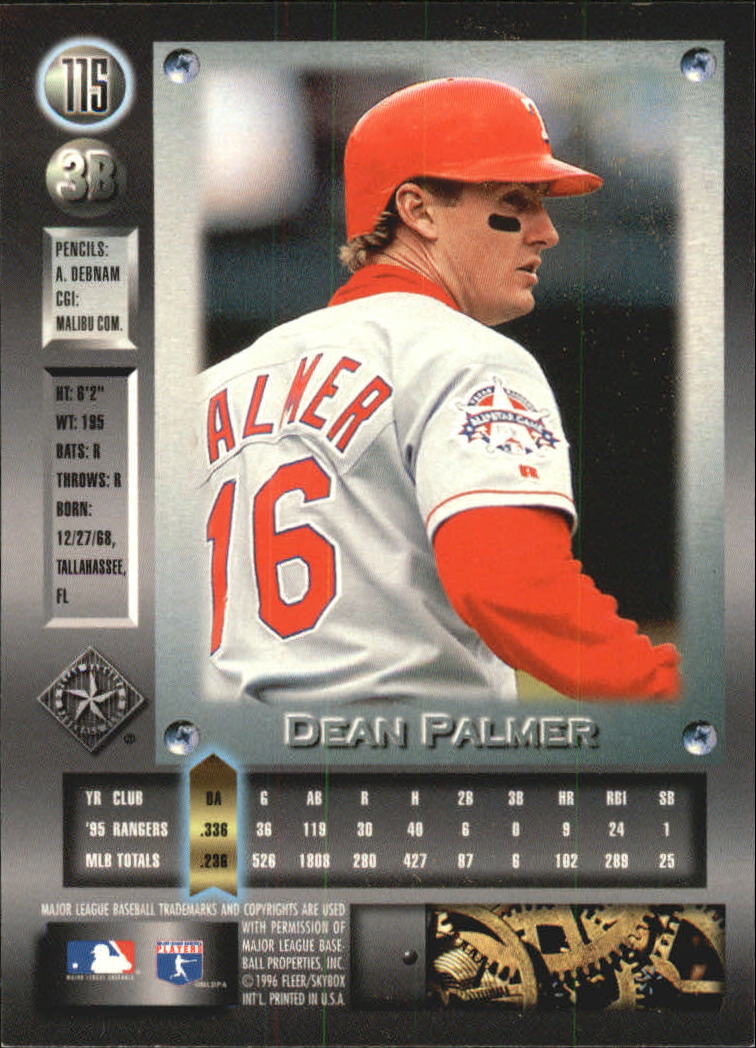 1996 Metal Universe Baseball "Platinum" Parallel Cards - Picture 51 of 95