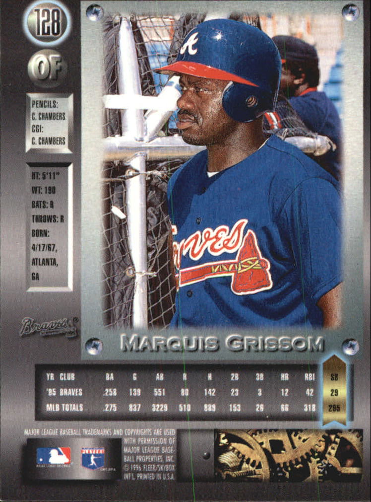 1996 Metal Universe Baseball "Platinum" Parallel Cards - Picture 55 of 95
