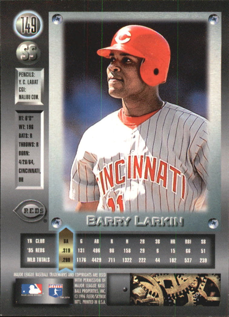1996 Metal Universe Baseball "Platinum" Parallel Cards - Picture 65 of 95