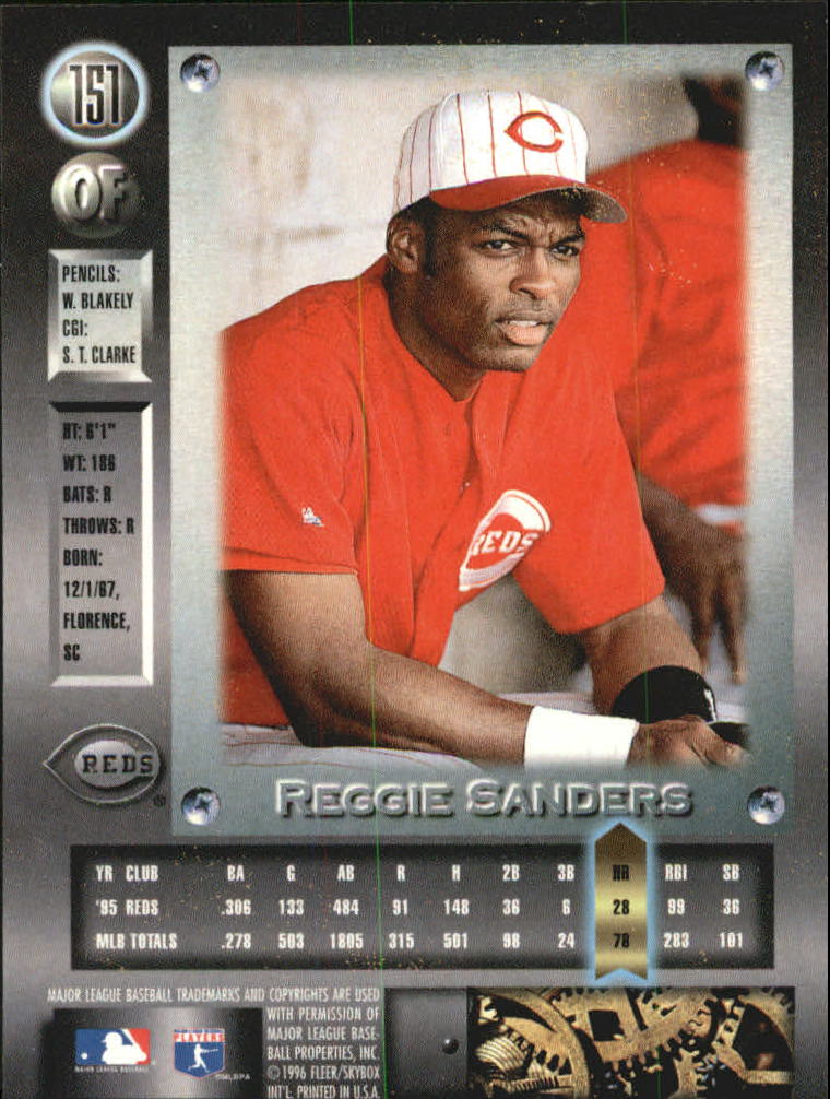 1996 Metal Universe Baseball "Platinum" Parallel Cards - Picture 67 of 95