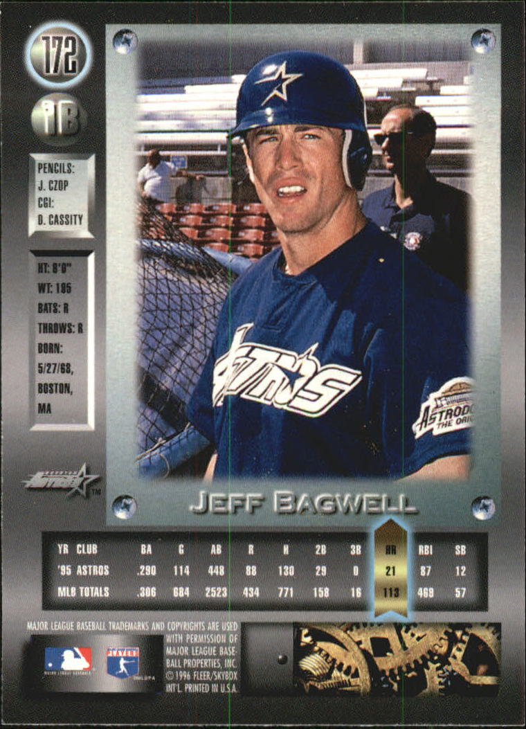 1996 Metal Universe Baseball "Platinum" Parallel Cards - Picture 73 of 95