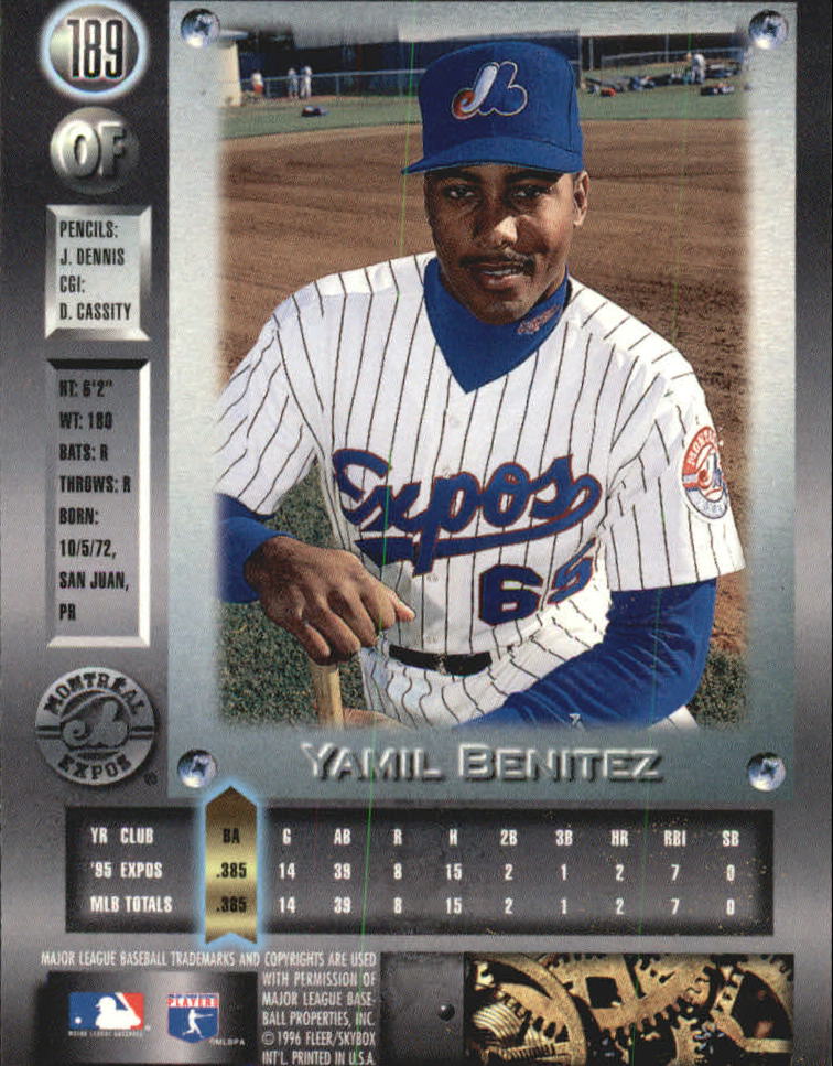 1996 Metal Universe Baseball "Platinum" Parallel Cards - Picture 79 of 95