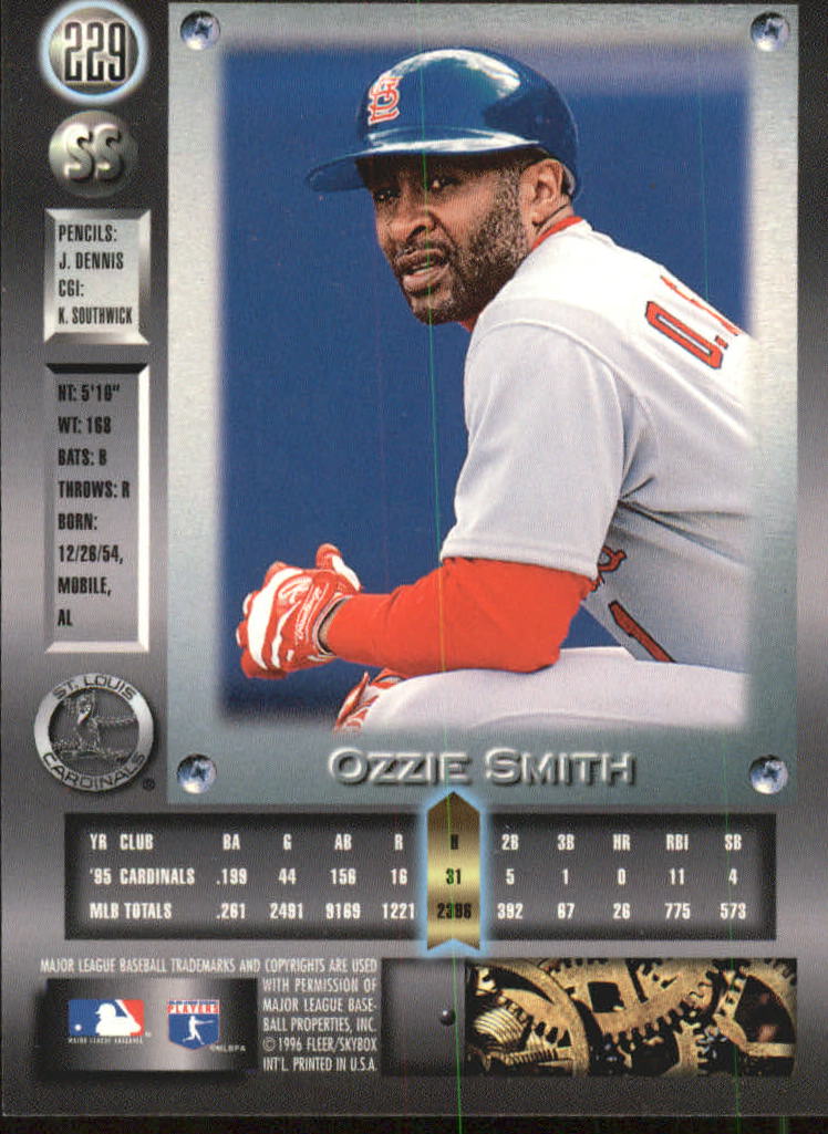 1996 Metal Universe Baseball "Platinum" Parallel Cards - Picture 89 of 95