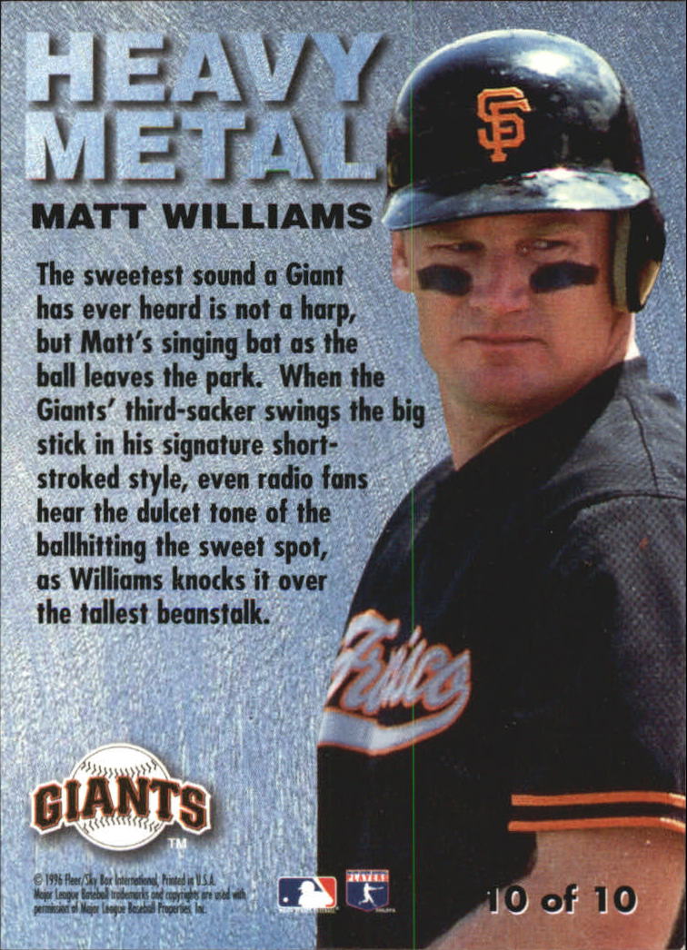 1996 Metal Universe Baseball "Insert" Cards - Picture 19 of 59