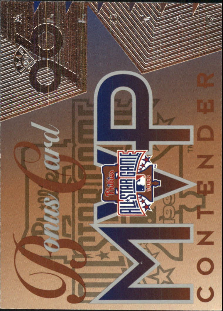 1996 Leaf Baseball "All-Star Game MVP Contenders" Insert Cards - Picture 36 of 37