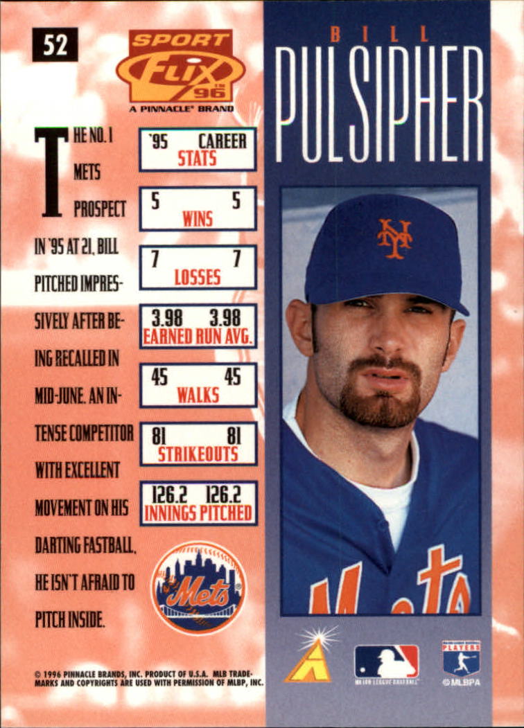 1996 Sportflix Baseball Card Pick - Picture 102 of 278