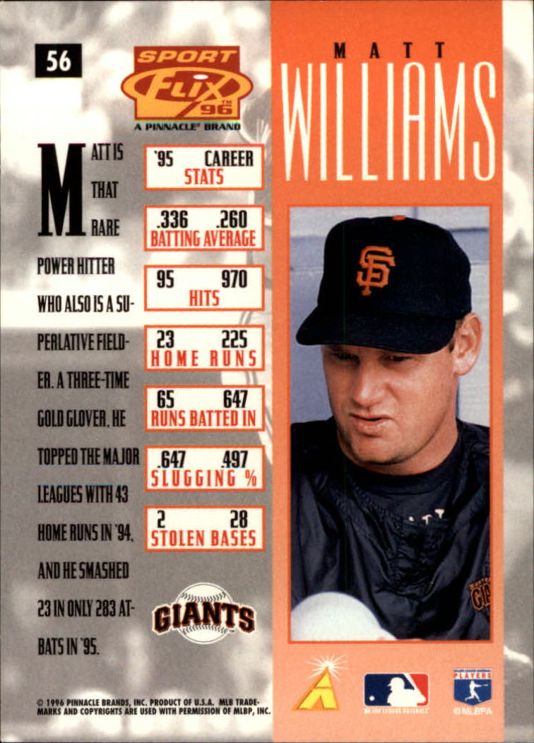 1996 Sportflix Baseball Card Pick - Picture 110 of 278